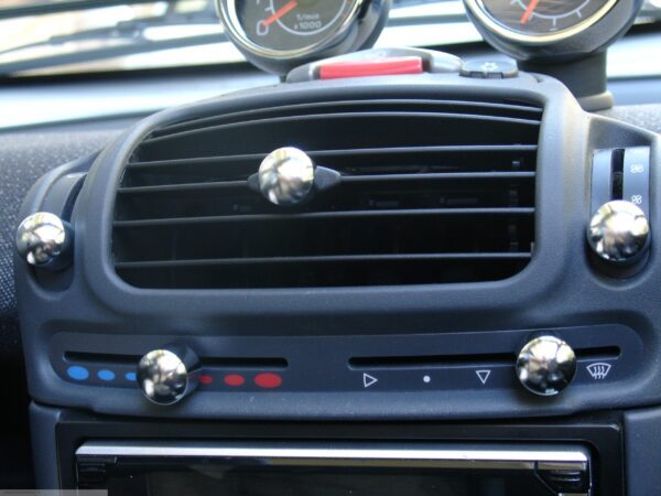 Knobs Set Chrome Mat Smart Fortwo 450.