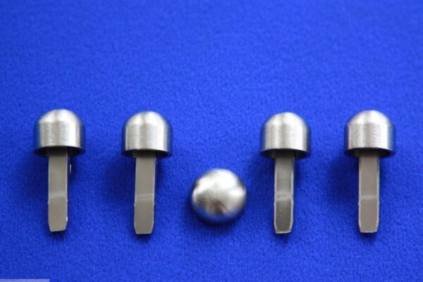 Knobs in Nickel Mat Smart Fortwo 450.