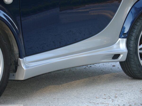 Side Skirts River Silver Smart Fortwo 450 ( Cabrio).