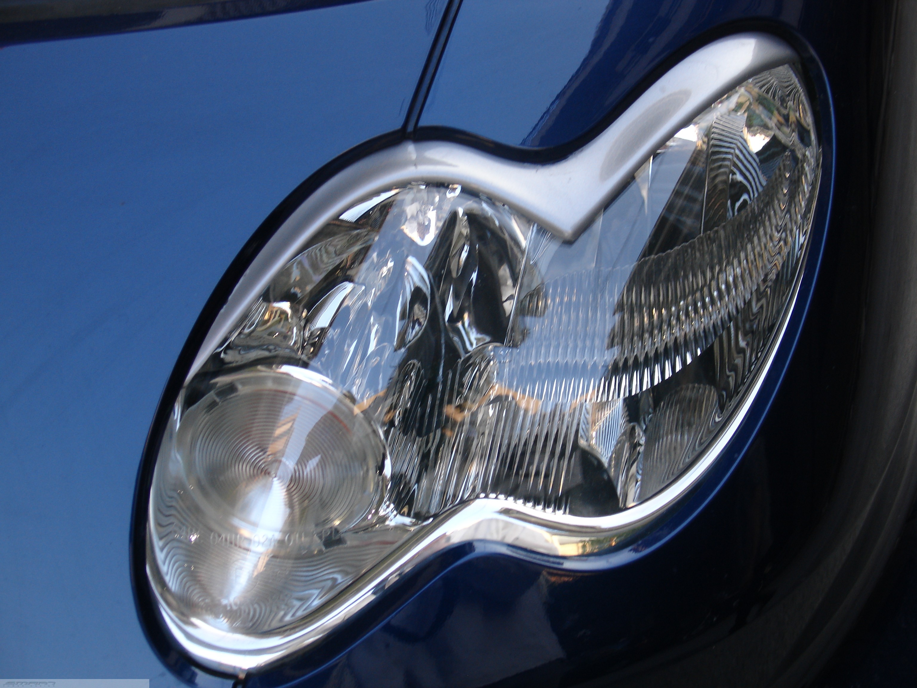 Headligth Frames River Silver Smart Fortwo 450.