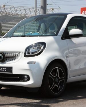 This is the new Smart Fortwo 453 tuned with Carbon kits by Smart Power Design. The Front Grille, the Low Grill Trim Strip Piece and the Side Air Scoop have been installed on it.