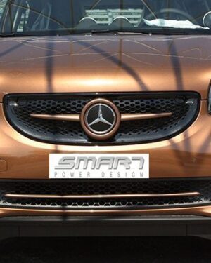 This is the new Smart Fortwo 453 in Hazel Brown Metallic color, customized by Smart Power Design.
