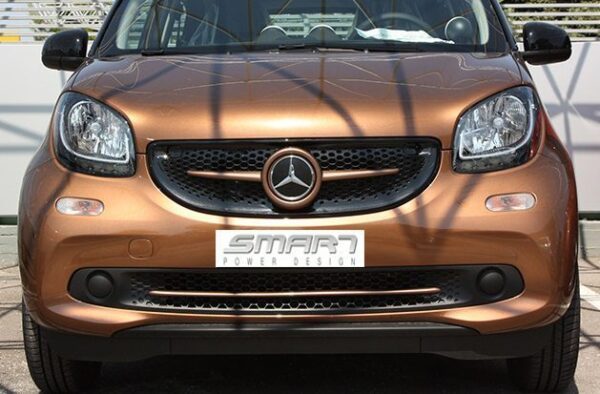 This is the new Smart Fortwo 453 in Hazel Brown Metallic color, customized by Smart Power Design.
