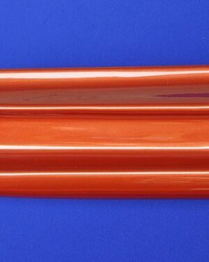 Look at the detailed finish of the Side Skirts for Smart Fortwo 453, in Lava Orange Metallic color.