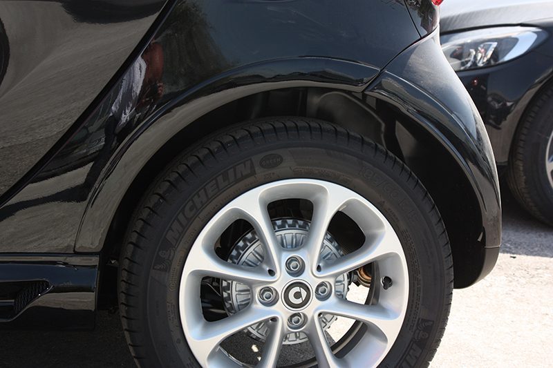 Make your Smart Fortwo 453 wider by installing the Smart Power Design's Fender Flares in Black Acrylic color.